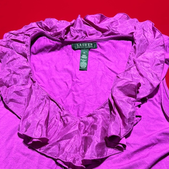 Bright Pink Ruffled Blouse - Picture 3 of 3